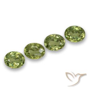 1.25 ct natürliche hellgrün Demantoider Granat-Edelsteine, Oval, VS
