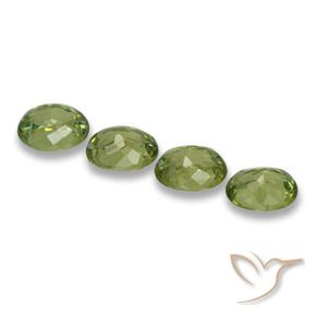 1.25 ct natürliche hellgrün Demantoider Granat-Edelsteine, Oval, VS