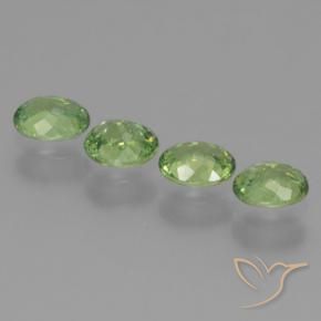1.24 ct natürliche Mittelgrün Demantoider Granat-Edelsteine, Oval, VS