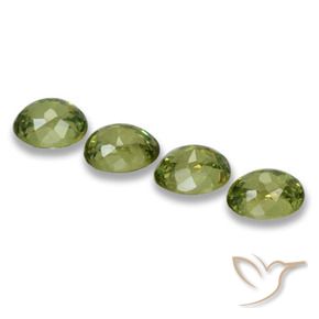 1.30 ct natürliche Mittelgrün Demantoider Granat-Edelsteine, Oval, VS