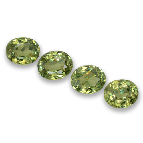 1,66 ct natürliche grüner Demantoid-Edelsteine, Oval Schliff, VS