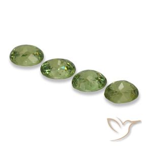 1.70 ct natürliche Helles Waldgrün Demantoider Granat-Edelsteine, Oval, VS