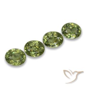 1.57 ct natürliche Helles Waldgrün Demantoider Granat-Edelsteine, Oval, VS