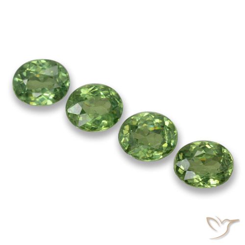 1.66 ct natürliche Warmes Grün Demantoider Granat-Edelsteine, Oval, VS