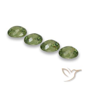1.44 ct natürliche Waldgrün Demantoider Granat-Edelsteine, Oval, VS
