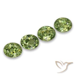 1.86 ct natürliche Warmes Grün Demantoider Granat-Edelsteine, Oval, VS