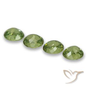 1.86 ct natürliche Warmes Grün Demantoider Granat-Edelsteine, Oval, VS