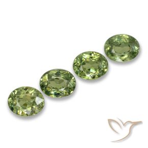 1.60 ct natürliche hellgrün Demantoider Granat-Edelsteine, Oval, VS