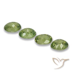 1.60 ct natürliche hellgrün Demantoider Granat-Edelsteine, Oval, VS