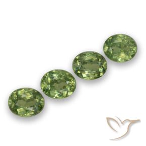 1.65 ct natürliche Warmes Grün Demantoider Granat-Edelsteine, Oval, VS
