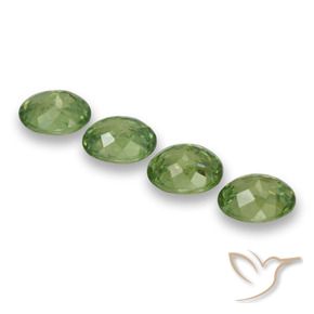 1.65 ct natürliche Warmes Grün Demantoider Granat-Edelsteine, Oval, VS