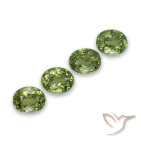 1.48 ct natürliche Warmes Grün Demantoider Granat-Edelsteine, Oval, VS