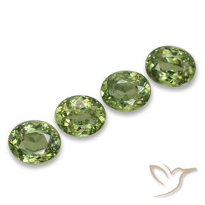 1.88 ct natürliche Warmes Grün Demantoider Granat-Edelsteine, Oval, VS