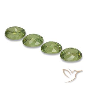 1.88 ct natürliche Warmes Grün Demantoider Granat-Edelsteine, Oval, VS