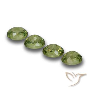 1.40 ct natürliche Helles Waldgrün Demantoider Granat-Edelsteine, Oval, VS