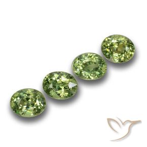 1.46 ct natürliche Waldgrün Demantoider Granat-Edelsteine, Oval, VS