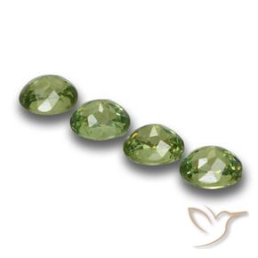 1.46 ct natürliche Waldgrün Demantoider Granat-Edelsteine, Oval, VS