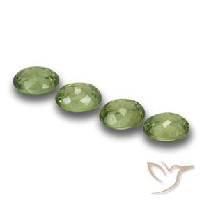 1.18 ct natürliche Warmes Grün Demantoider Granat-Edelsteine, Oval, VVS-VS
