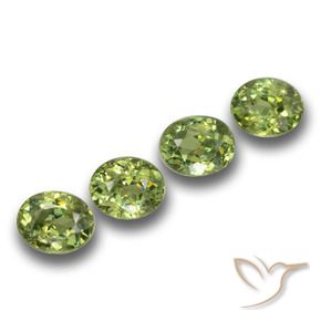 1.33 ct natürliche Helles Waldgrün Demantoider Granat-Edelsteine, Oval, VS