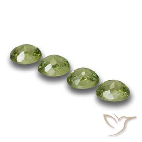 1.33 ct natürliche Helles Waldgrün Demantoider Granat-Edelsteine, Oval, VS