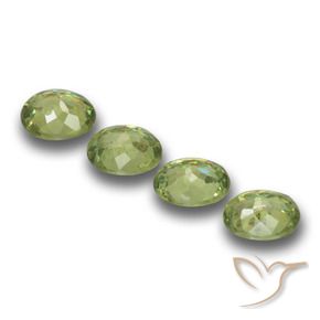 1.27 ct natürliche hellgrün Demantoider Granat-Edelsteine, Oval, VS