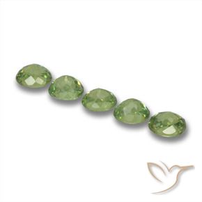 1.77 ct natürliche Warmes Grün Demantoider Granat-Edelsteine, Oval, VS