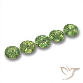 1.85 ct natürliche Mittelgrün Demantoider Granat-Edelsteine, Oval, VS