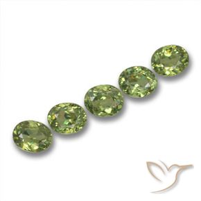 1.96 ct natürliche Warmes Grün Demantoider Granat-Edelsteine, Oval, VS