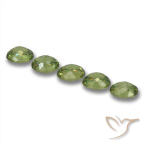 1.96 ct natürliche Warmes Grün Demantoider Granat-Edelsteine, Oval, VS