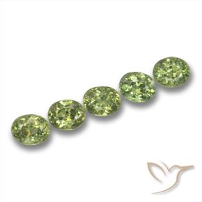 1.89 ct natürliche Helles Waldgrün Demantoider Granat-Edelsteine, Oval, VS