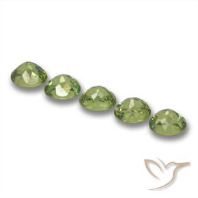 1.89 ct natürliche Helles Waldgrün Demantoider Granat-Edelsteine, Oval, VS