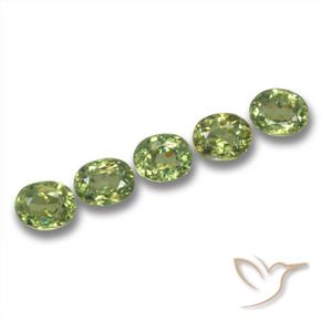1.91 ct natürliche Helles Waldgrün Demantoider Granat-Edelsteine, Oval, VS