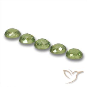1.91 ct natürliche Helles Waldgrün Demantoider Granat-Edelsteine, Oval, VS