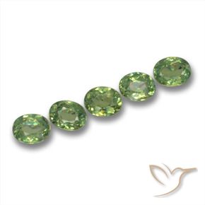 1.57 ct natürliche Mittelgrün Demantoider Granat-Edelsteine, Oval, VS
