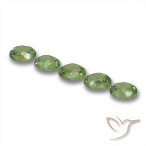 1.57 ct natürliche Mittelgrün Demantoider Granat-Edelsteine, Oval, VS