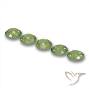 1.35 ct natürliche Waldgrün Demantoider Granat-Edelsteine, Oval, VS