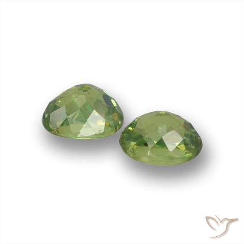 0.80 ct natürliche Mittelgrün Demantoider Granat-Edelsteine, Oval, VS
