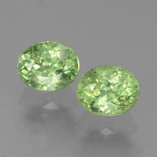 0.83 ct natürliche Mittelgrün Demantoider Granat-Edelsteine, Oval Schliff, VS-SI