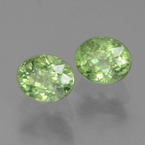 0.83 ct natürliche Mittelgrün Demantoider Granat-Edelsteine, Oval Schliff, VS-SI