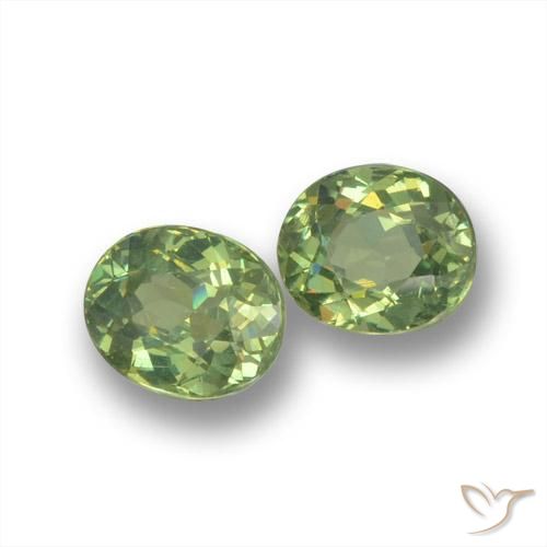 0.96 ct natürliche Mittelgrün Demantoider Granat-Edelsteine, Oval, VS