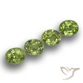 1.53 ct natürliche Waldgrün Demantoider Granat-Edelsteine, Oval, VS