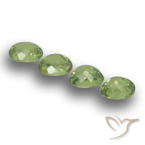 1.52 ct natürliche Warmes Grün Demantoider Granat-Edelsteine, Oval, VS