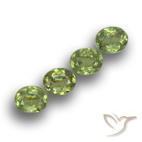 1.51 ct natürliche Waldgrün Demantoider Granat-Edelsteine, Oval, VS