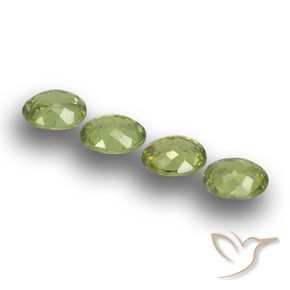 1.51 ct natürliche Waldgrün Demantoider Granat-Edelsteine, Oval, VS