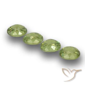 1.46 ct natürliche Mittelgrün Demantoider Granat-Edelsteine, Oval, VS