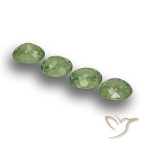 1.48 ct natürliche Warmes Grün Demantoider Granat-Edelsteine, Oval, VS