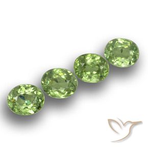 1.77 ct natürliche Mittelgrün Demantoider Granat-Edelsteine, Oval, VS