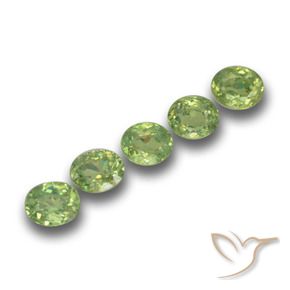 1.61 ct natürliche gelb-grün Demantoider Granat-Edelsteine, Oval, VS