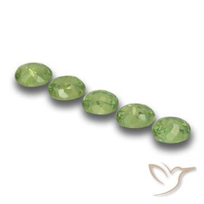 1.61 ct natürliche gelb-grün Demantoider Granat-Edelsteine, Oval, VS