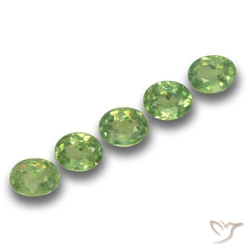 1.43 ct natürliche Mittelgrün Demantoider Granat-Edelsteine, Oval, VS